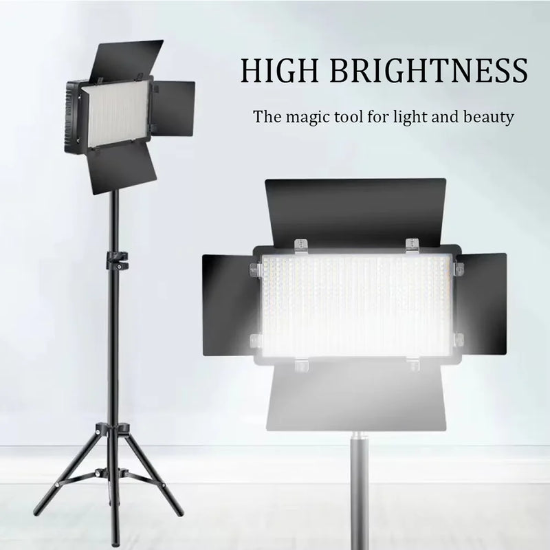 U800 + luz de vídeo led bicolor 3200-5600k painel de iluminação para fotografia na câmera lâmpada de preenchimento para estúdio fotográfico para jogos no youtube ao vivo