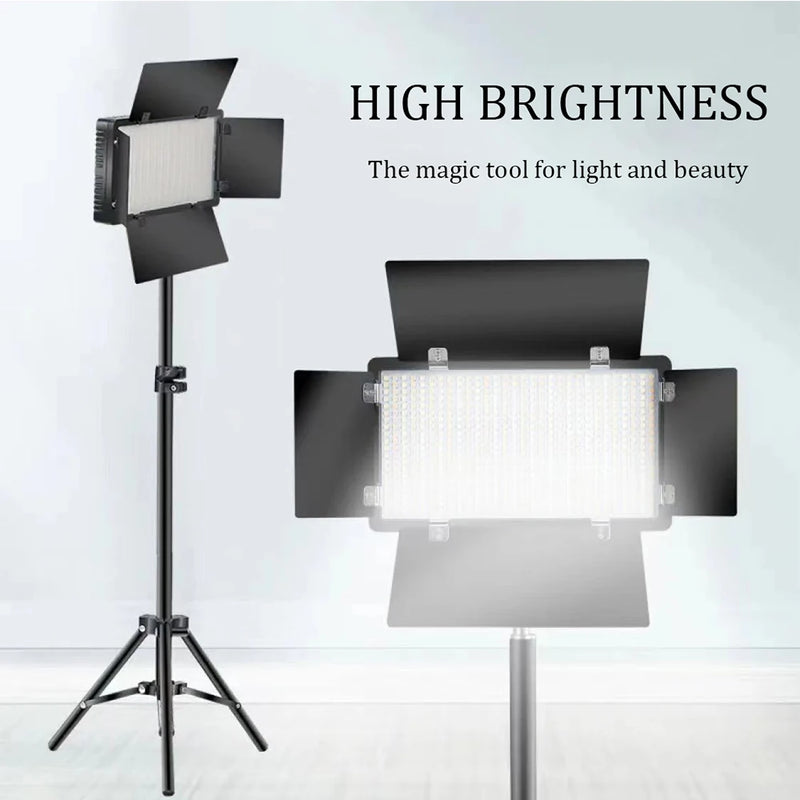 U800 + luz de vídeo led bicolor 3200-5600k painel de iluminação para fotografia na câmera lâmpada de preenchimento para estúdio fotográfico para jogos no youtube ao vivo