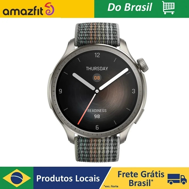 Novo amazfit equilíbrio smartwatch ai treinador de fitness banda dupla gps bateria de 14 dias alexa chamadas bluetooth embutidas relógio inteligente