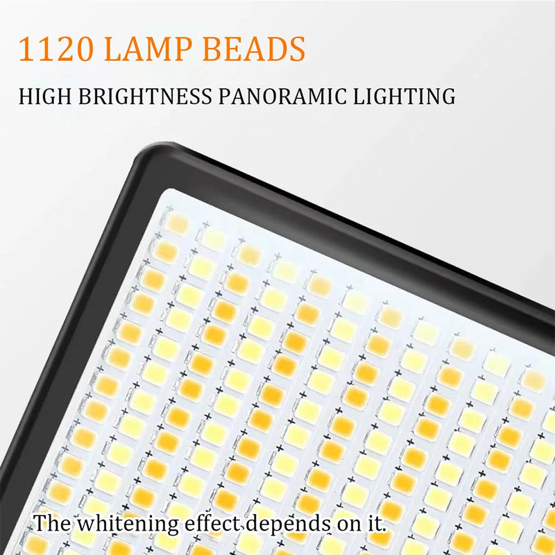 U800 + luz de vídeo led bicolor 3200-5600k painel de iluminação para fotografia na câmera lâmpada de preenchimento para estúdio fotográfico para jogos no youtube ao vivo