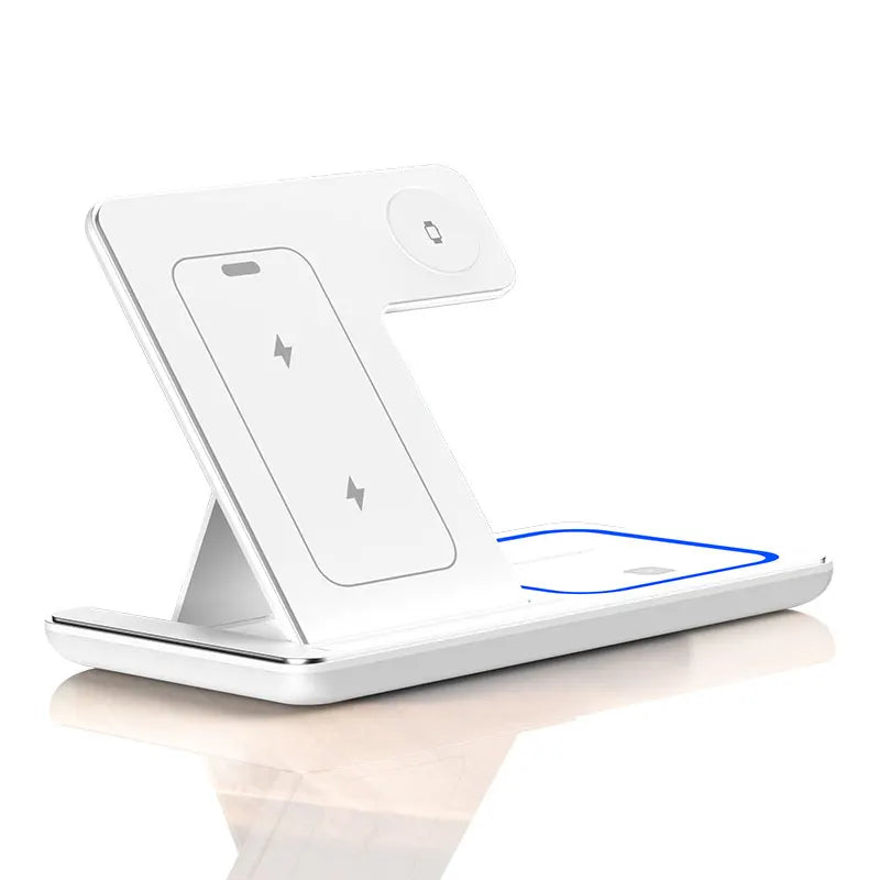 30w led rápido carregador sem fio suporte 3 em 1 estação de carregamento dobrável para iphone 15 14 13 12 11 apple watch 9 8 7 6 5 airpods pro